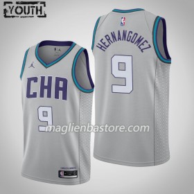 Maglia NBA Charlotte Hornets Willy Hernangomez 9 Jordan Brand 2019-20 City Edition Swingman - Bambino